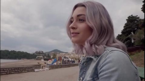 Блондинка сделала минет